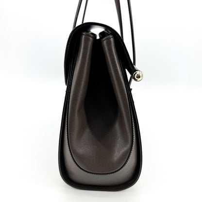Gucci Bamboo Bullet Top Handle Leather, Brown, Leather, Handbag