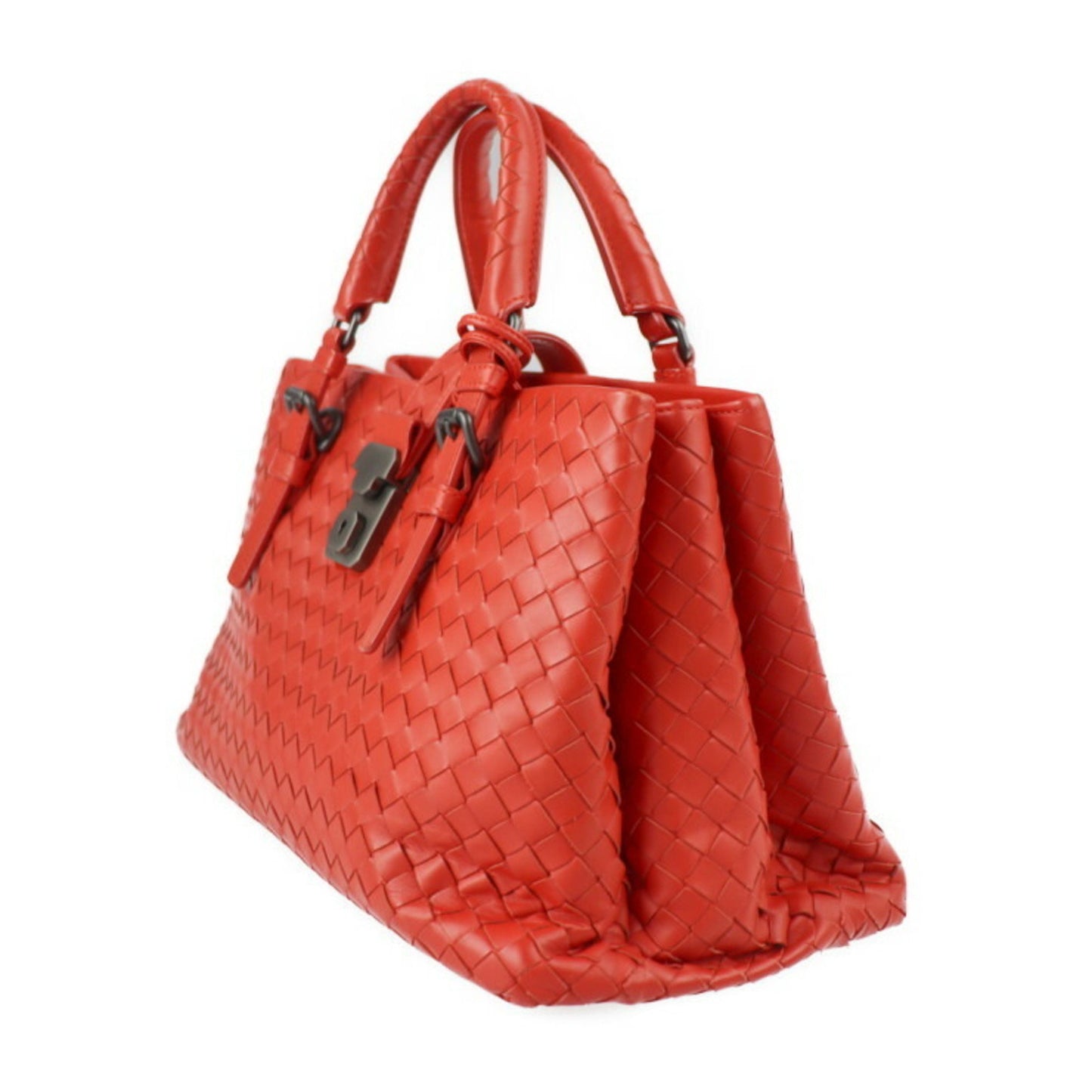 Bottega Veneta Roma, Red, Leather, tote