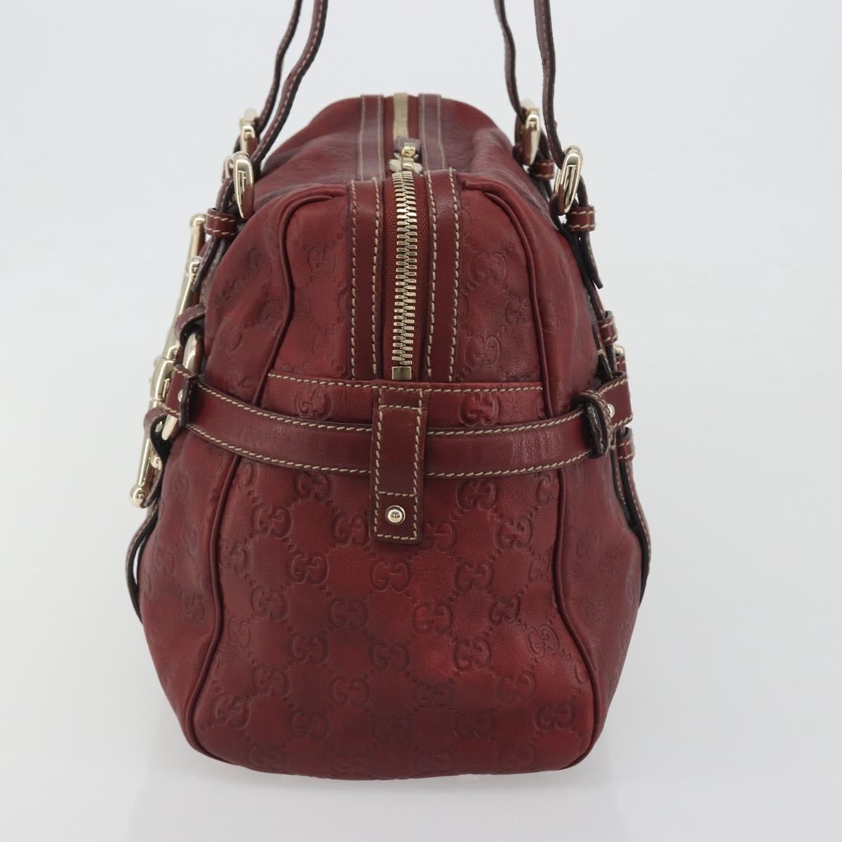 Gucci 85th Anniversary Boston Guccissima Leather, Red, Leather, Shoulder Bag