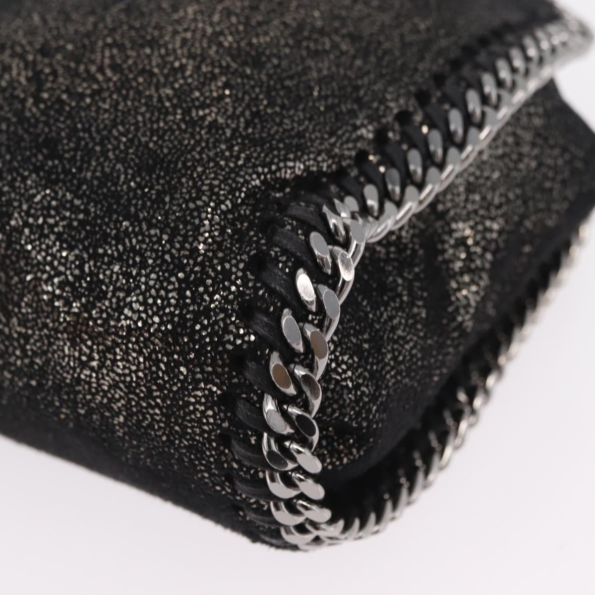 Stella McCartney Falabella Faux Leather, Black, Polyester, Tote Bag