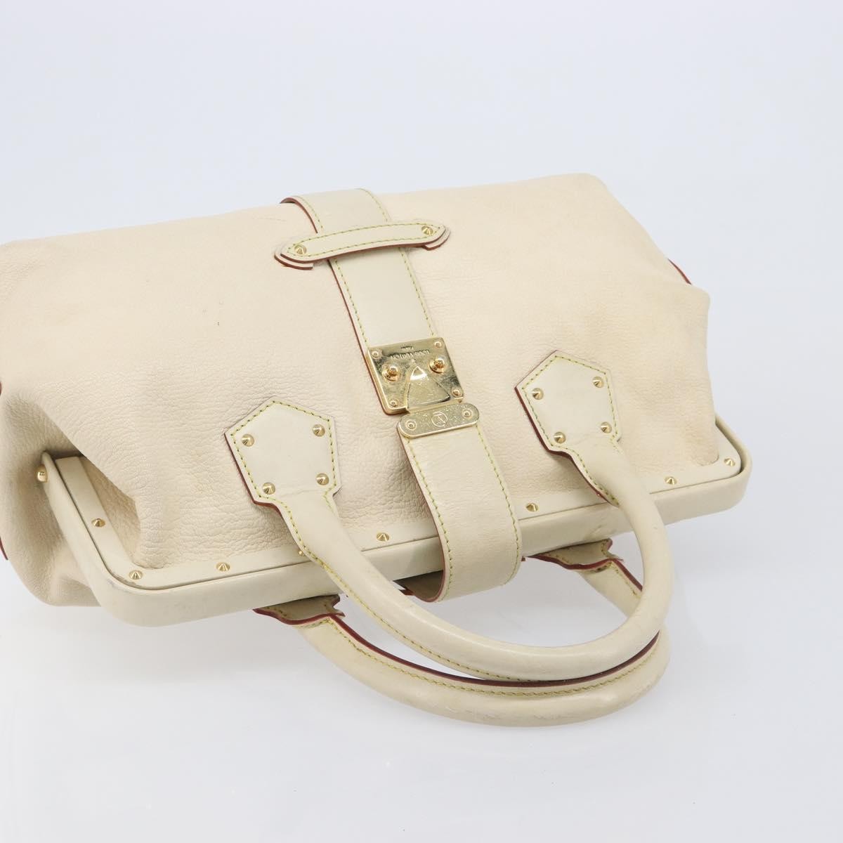 Louis Vuitton Suhali L'Ingenieux Leather, White, Leather, Handbag