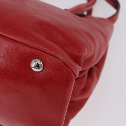 Miu Miu Convertible Vitello Shine, Red, Leather, Tote Bag