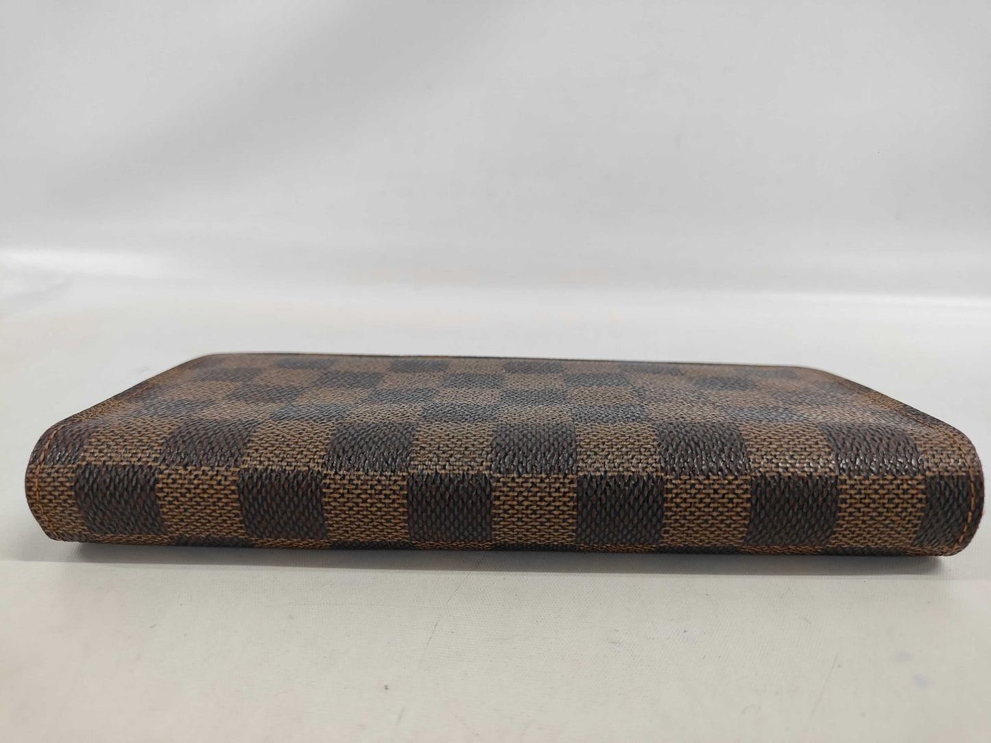Louis Vuitton Brazza Long Bifold Damier, Brown, Canvas, Wallet