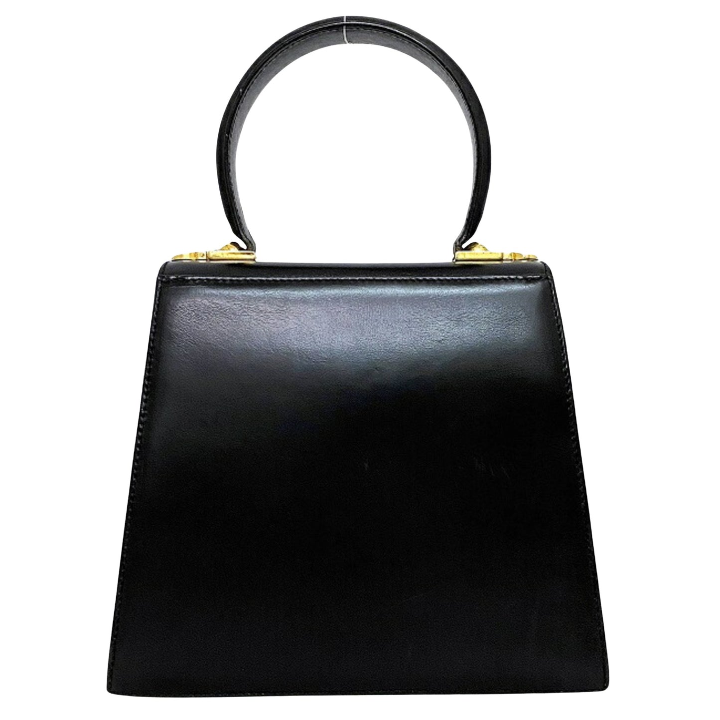 Salvatore Ferragamo Gancini, Black, Leather, handbag