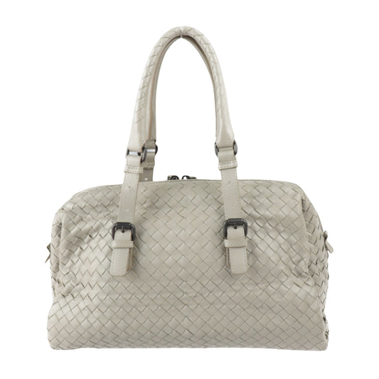 Bottega Veneta Intrecciato, Grey, Leather, travel