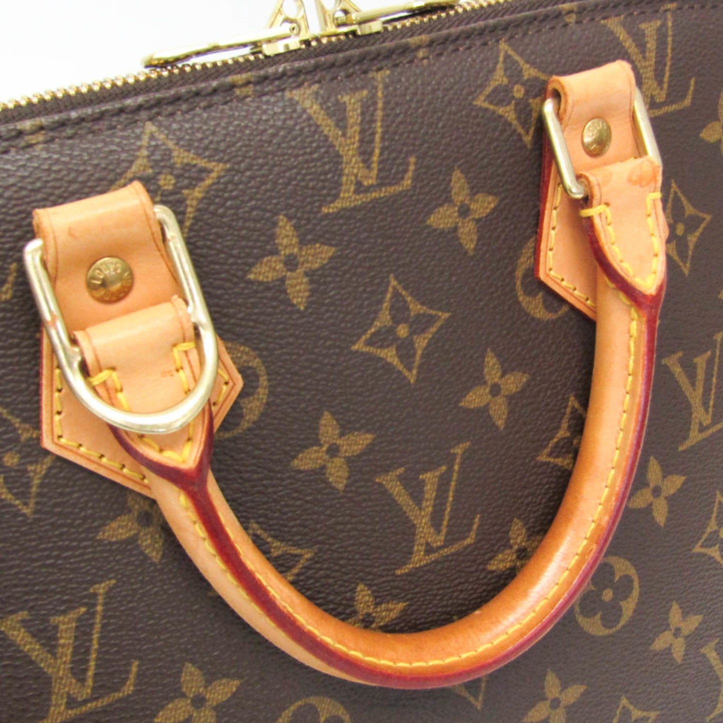 Louis Vuitton Alma Monogram Canvas, Brown, Canvas, Handbag