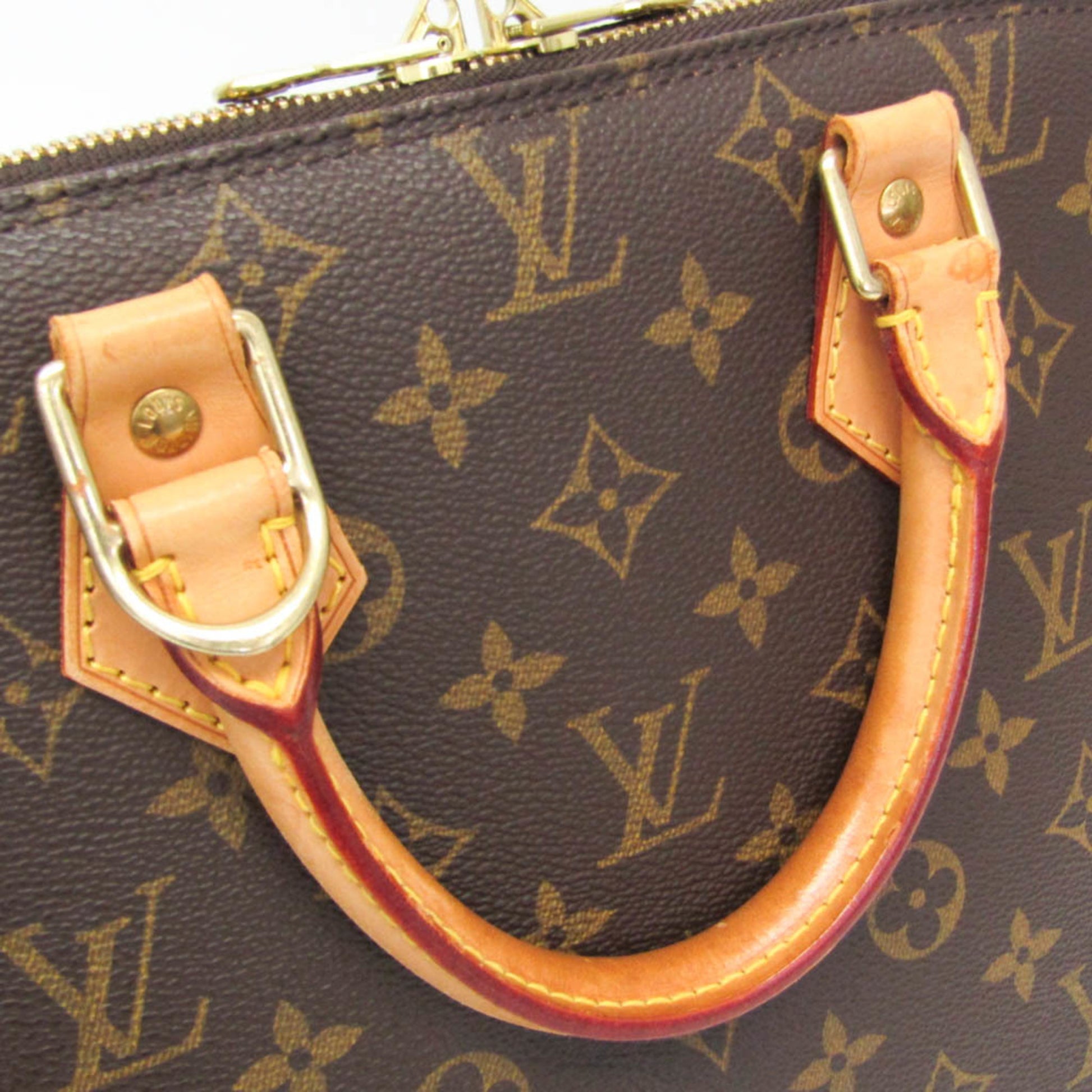 Louis Vuitton Alma Monogram Canvas, Brown, Canvas, Handbag