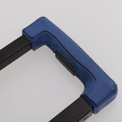 Prada Travel Saffiano Leather, Blue, Leather, Travel Bag