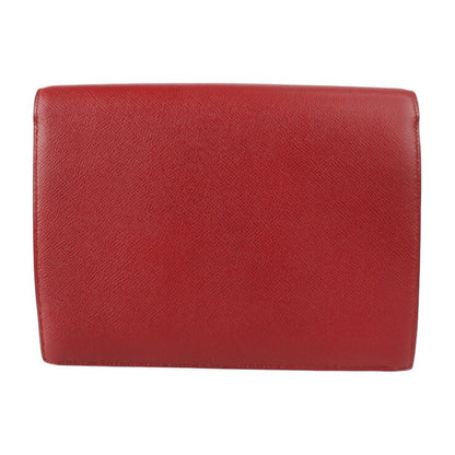 Hermès Faco, Red, Leather, clutch