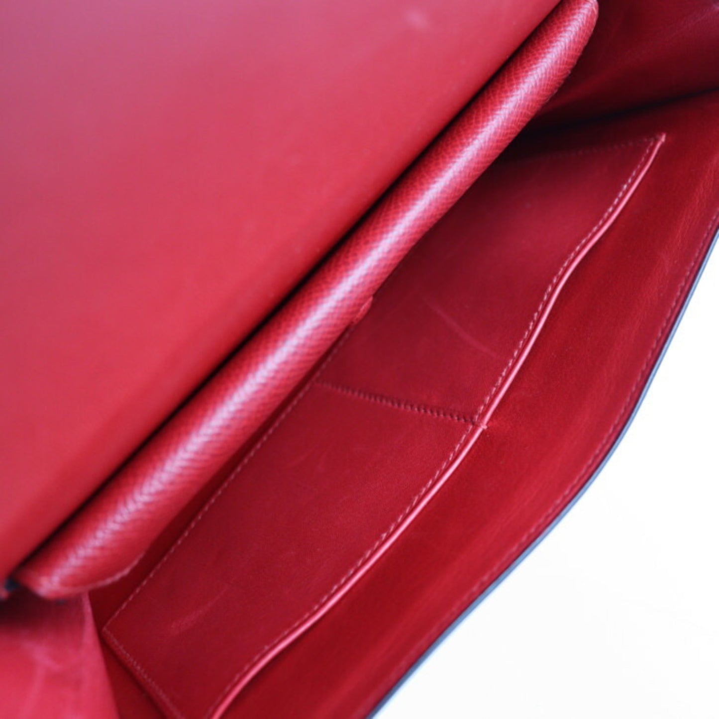 Hermès Faco, Red, Leather, clutch
