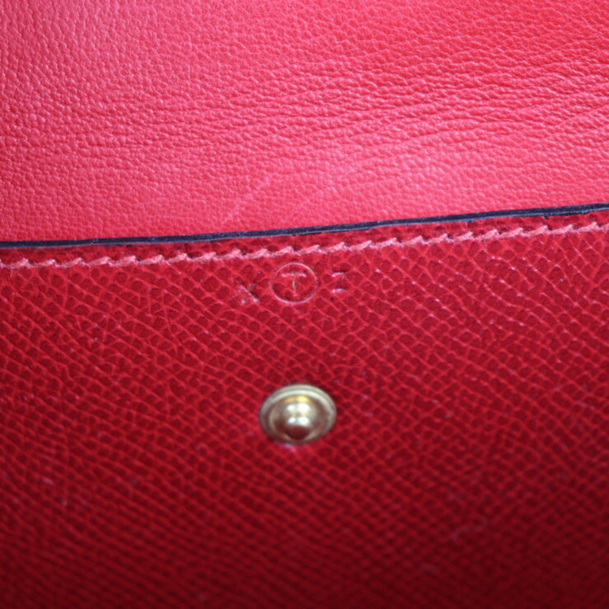 Hermès Faco, Red, Leather, clutch