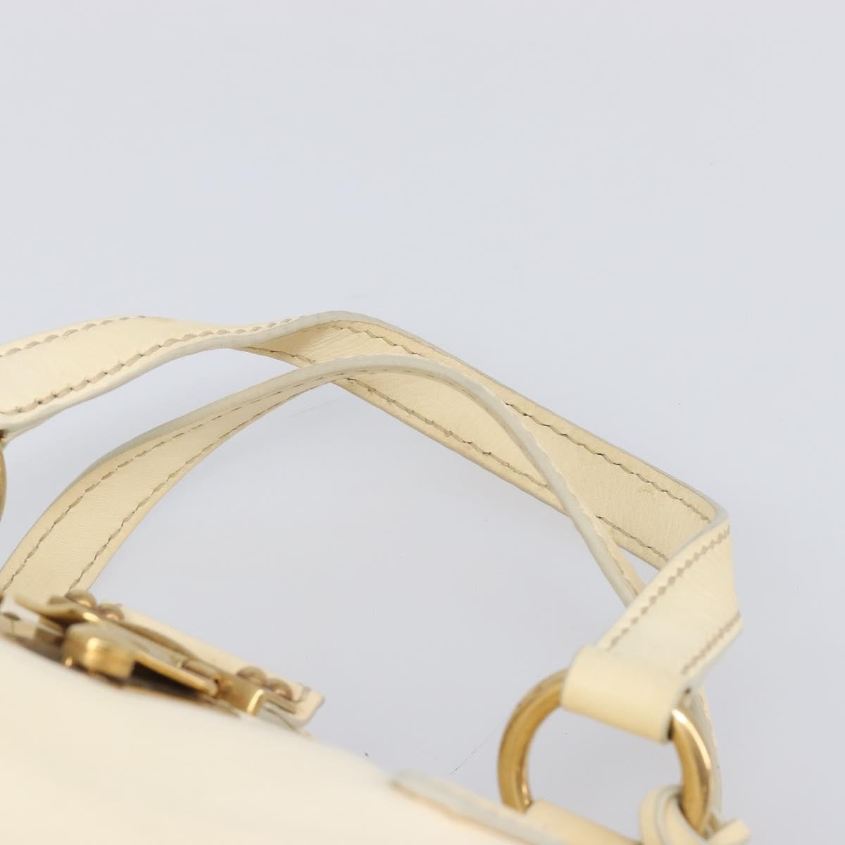 Miu Miu Beau Top Handle Leather, Beige, Leather, Handbag