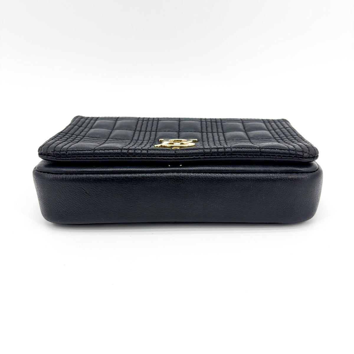Burberry Lola Bum Quilted Lambskin, Black, Leather, Handbag