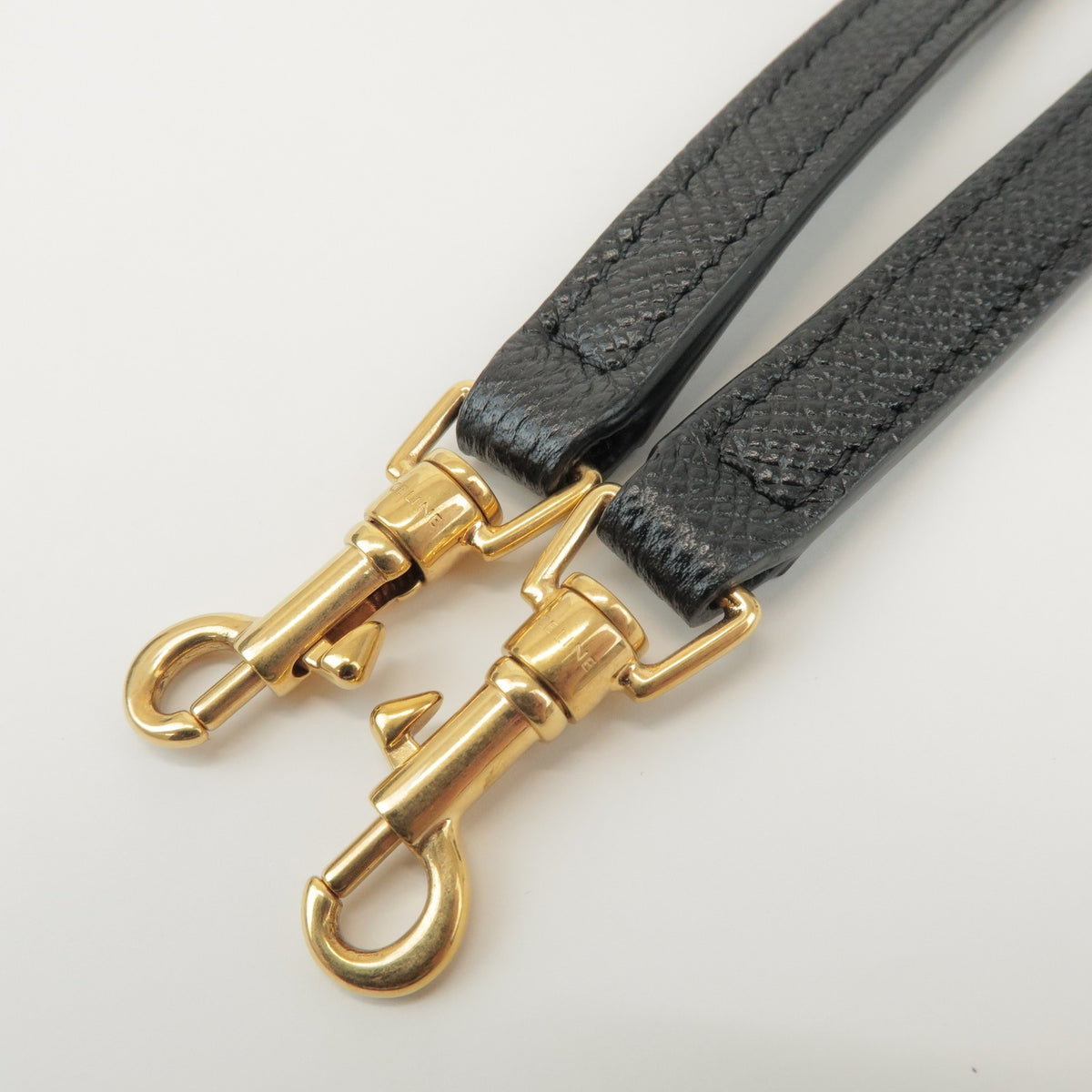 Celine Belt Textured Leather, Black, Leather, Handbag