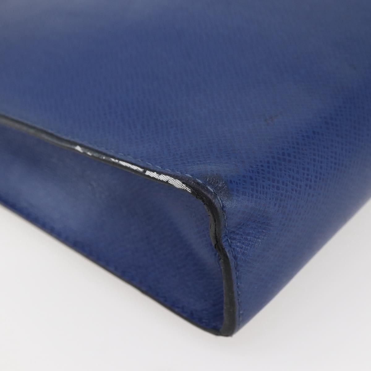 Louis Vuitton Pochette Voyage Taiga Leather, Blue, Leather, Clutch