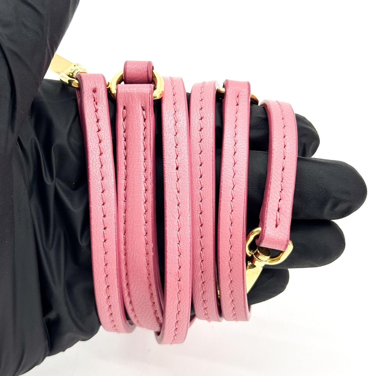 Miu Miu Wander Hobo Matelasse Satin, Pink, Leather, Shoulder Bag