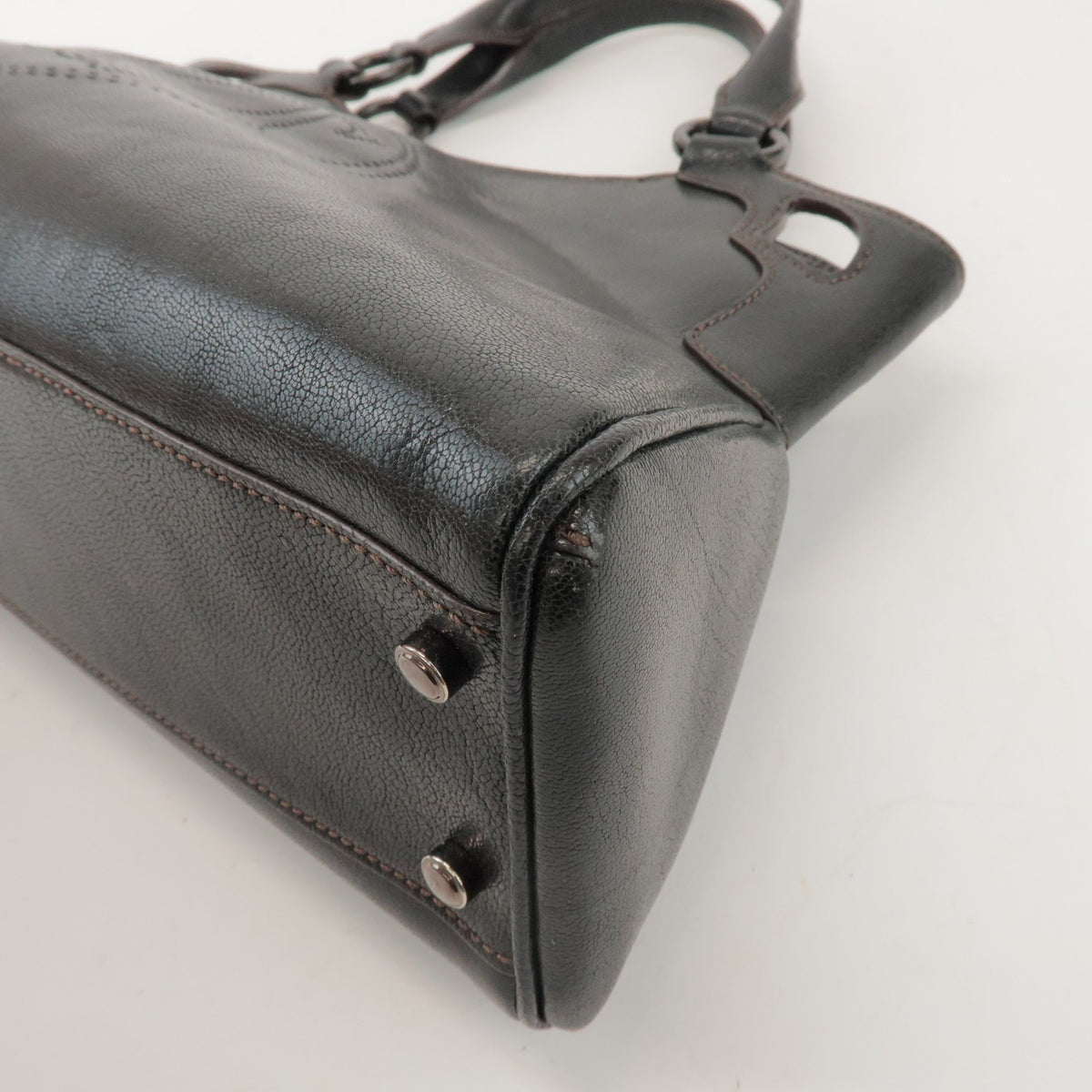 Cartier Marcello Leather, Black, Leather, Handbag