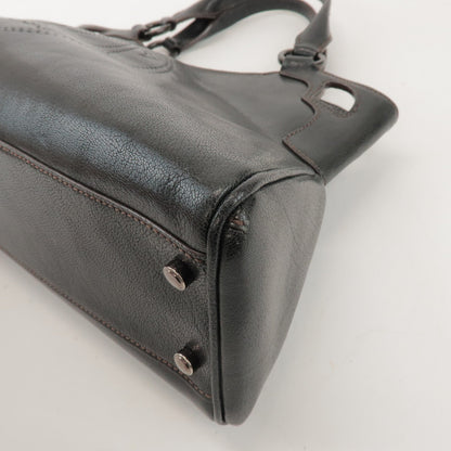 Cartier Marcello Leather, Black, Leather, Handbag