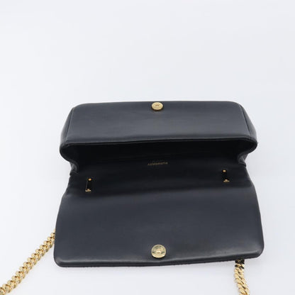 Burberry Lola Wallet on Chain Quilted Leather, Black, Leather, Crossbody Bag