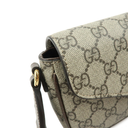 Gucci Ophidia Envelope Flap GG Coated Canvas, Beige, Canvas, Shoulder Bag