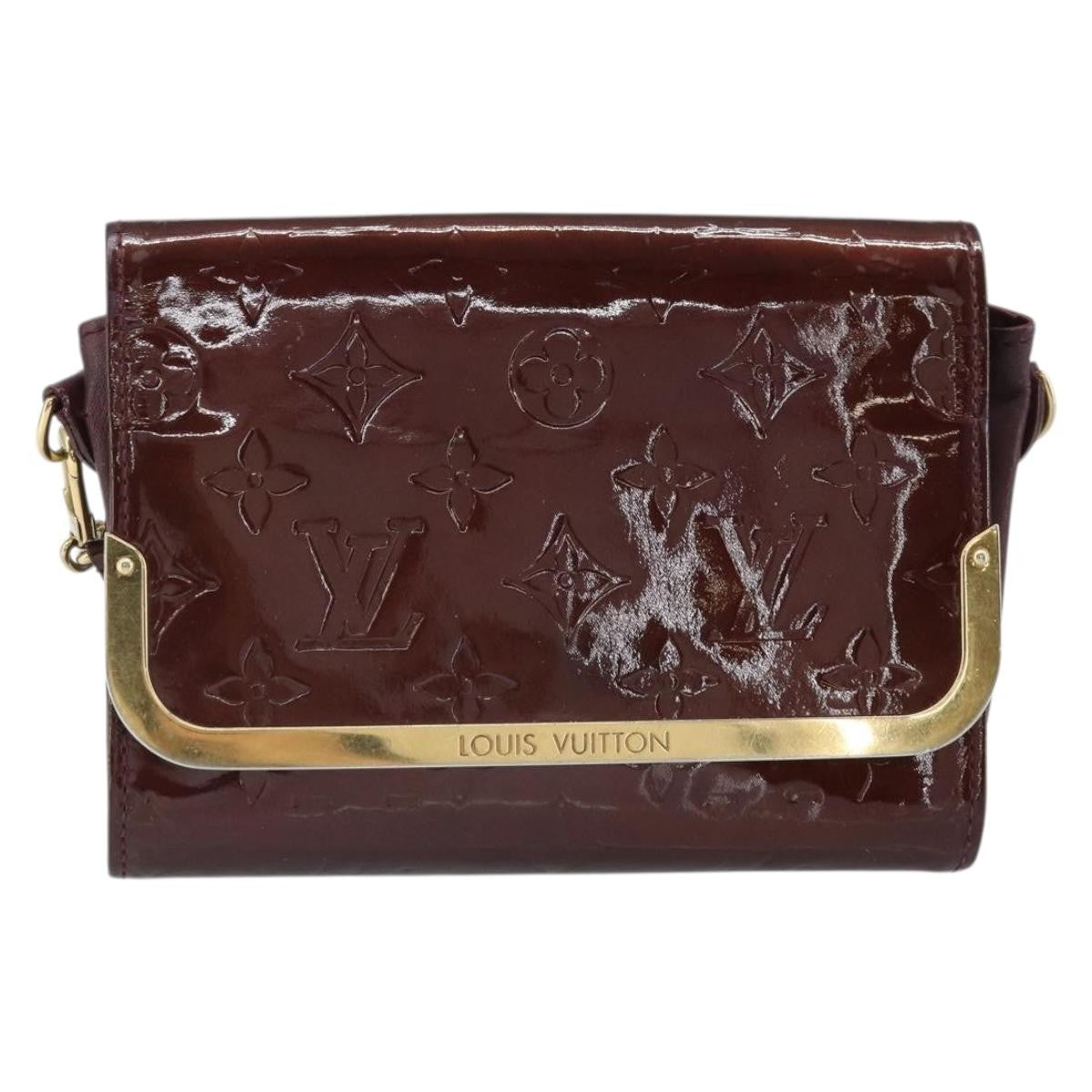 Louis Vuitton Rossmore Monogram Vernis, Burgundy, Patent Leather, Handbag