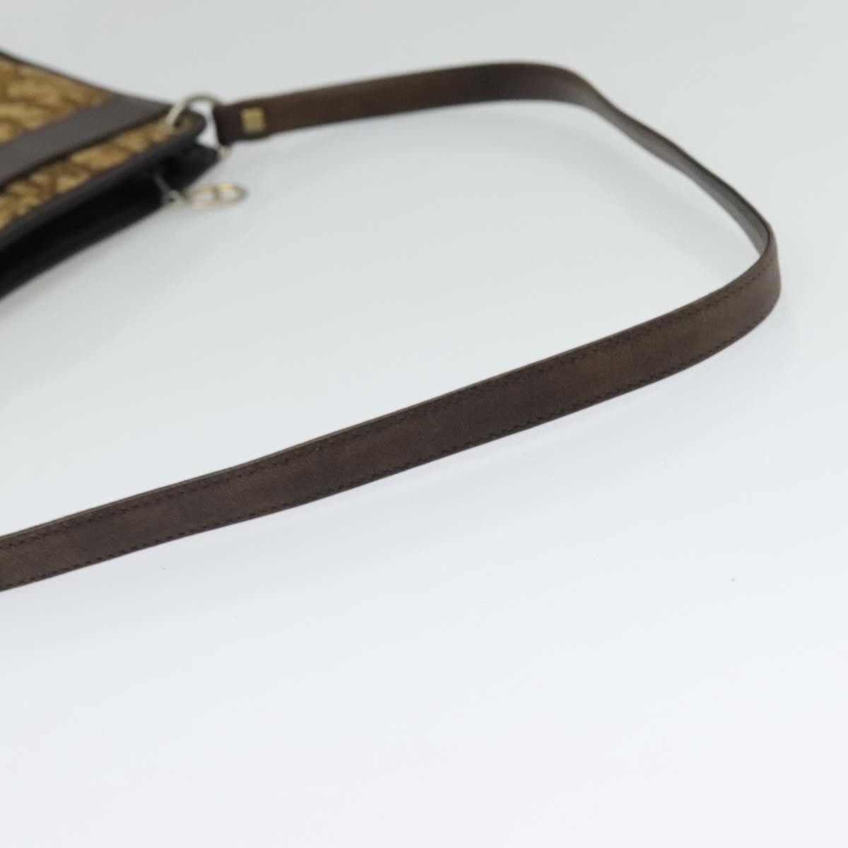 Christian Dior Vintage Trotter Canvas, Brown, Canvas, Shoulder Bag