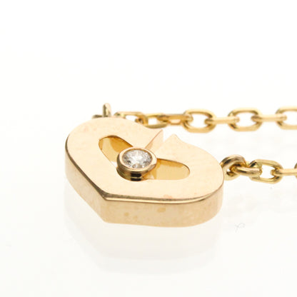 Cartier C Heart de Cartier Pendant 18K Rose Gold with Diamond, Gold, Pink Gold, Necklace