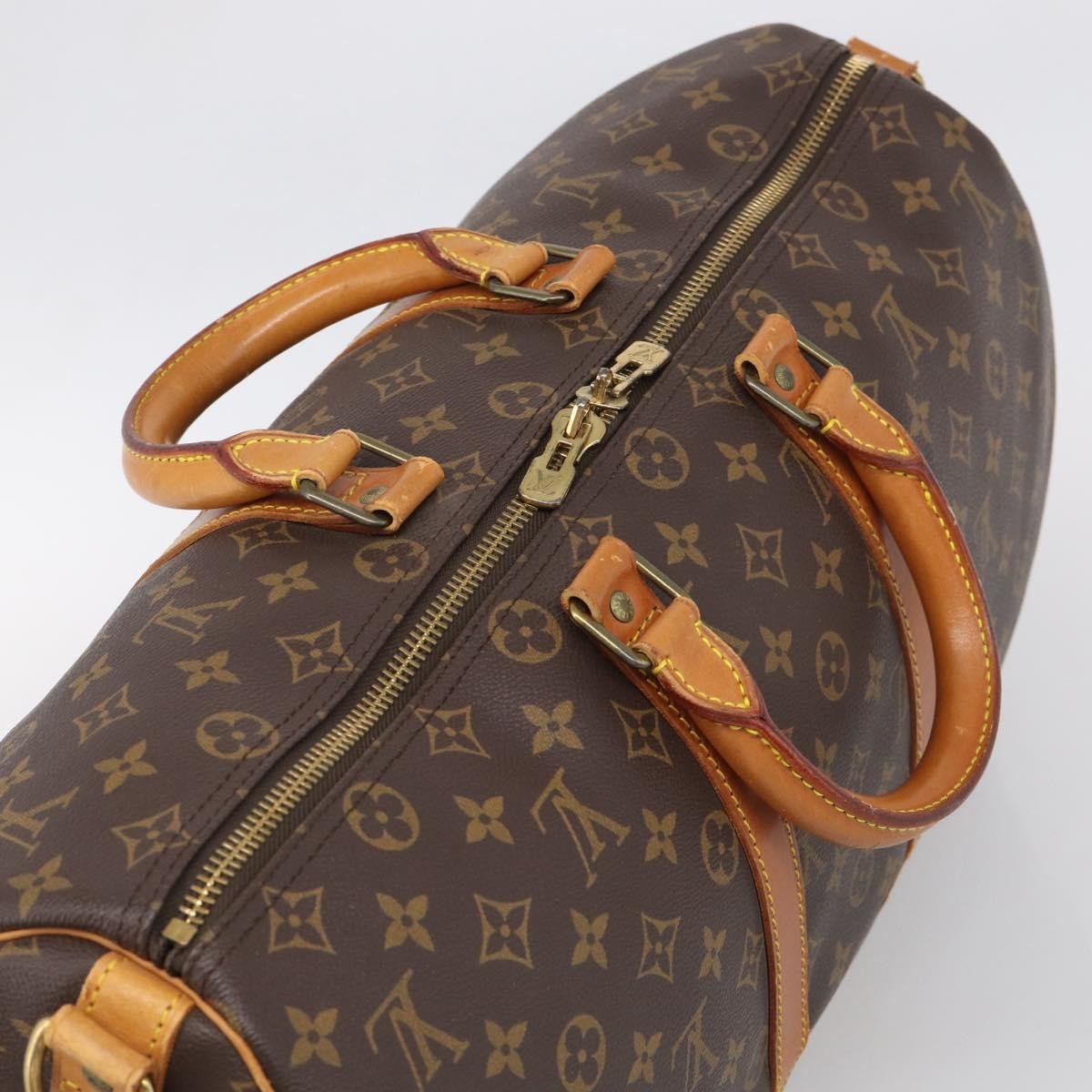 Louis Vuitton Keepall Bandouliere Monogram Canvas, Brown, Canvas, Travel Bag