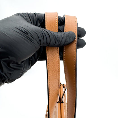 Loewe Cushion Leather, Brown, Leather, Tote Bag