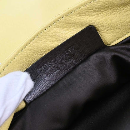 Saint Laurent Mombasa Hobo Leather, Yellow, Leather, Shoulder Bag