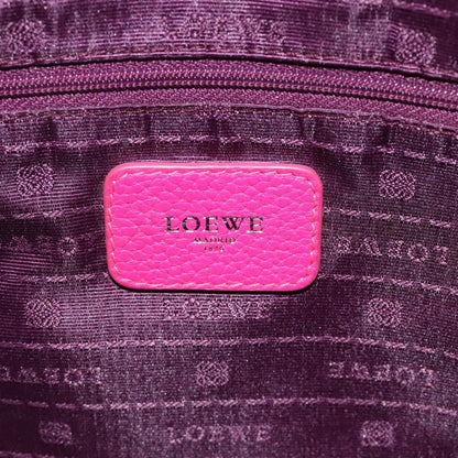 Loewe Vintage Anagram Leather, Pink, Leather, Handbag
