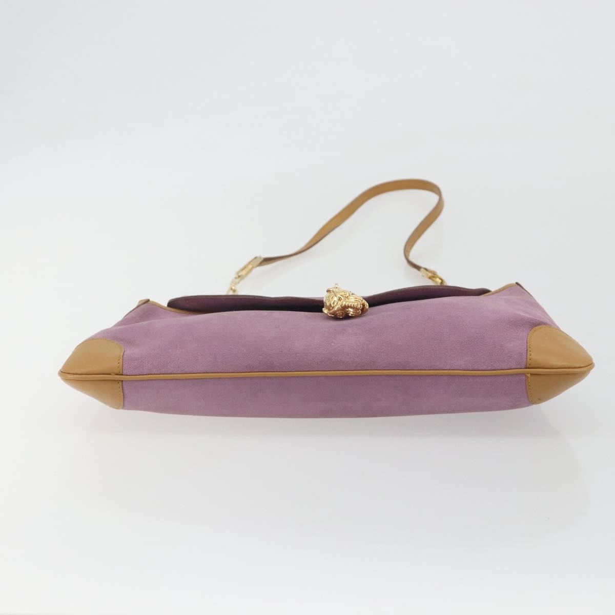 Gucci Tiger Charm Suede, Multicolour, Suede, Shoulder Bag