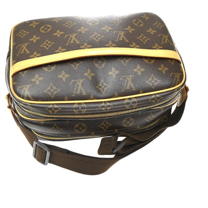 Louis Vuitton Reporter Monogram Canvas, Brown, Canvas, Shoulder Bag