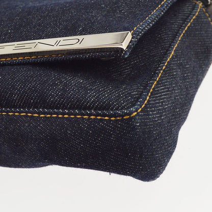 Fendi Convertible Baguette Denim, Blue, Denim, Handbag