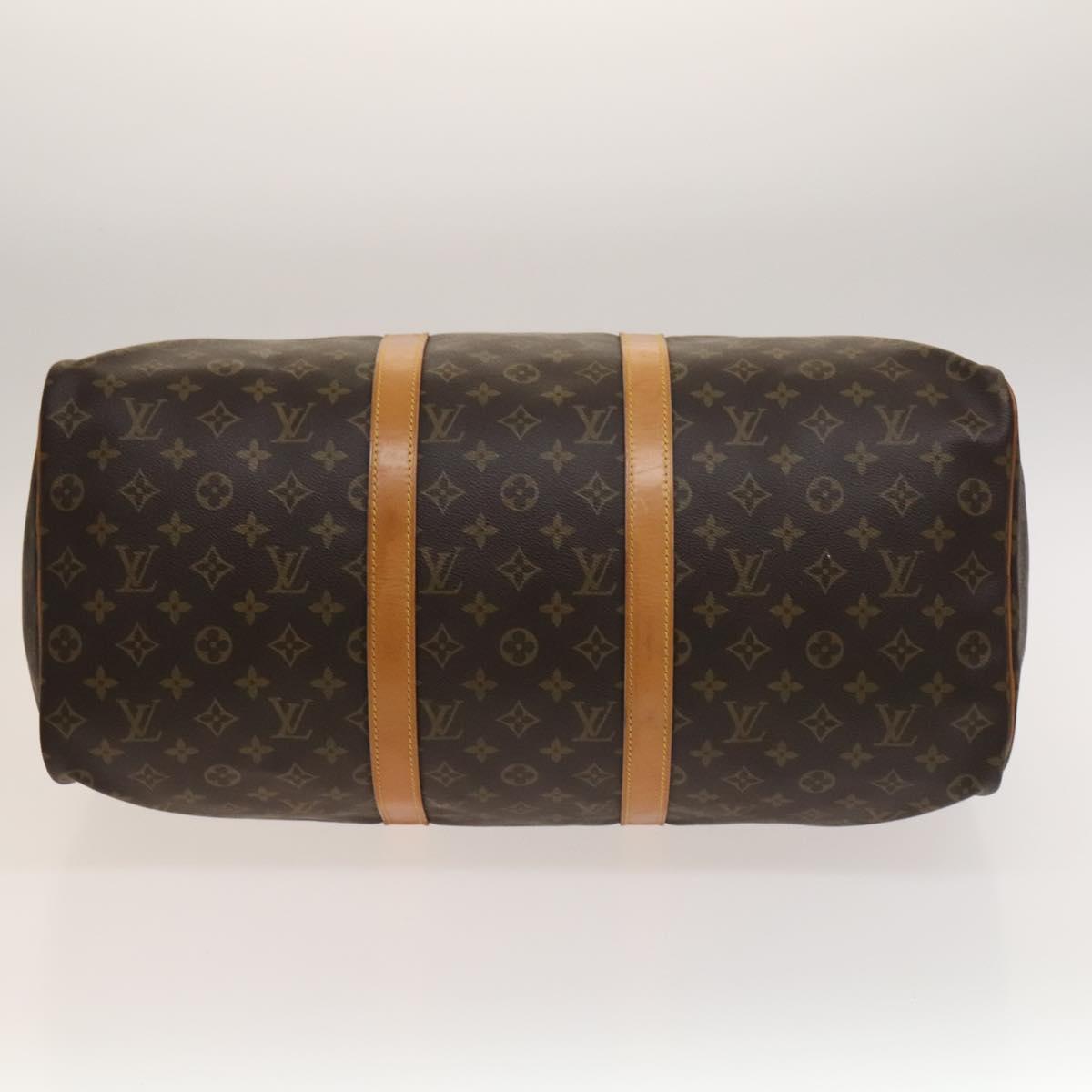 Louis Vuitton Keepall Bag Monogram Canvas, BROWN, CANVAS, Travel bag
