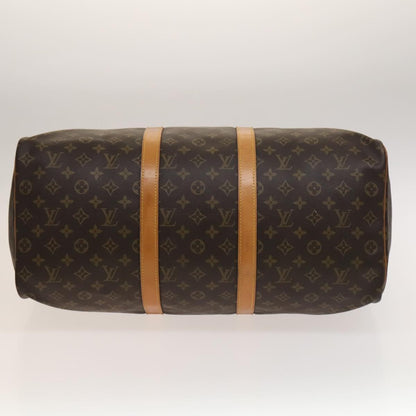 Louis Vuitton Keepall Bag Monogram Canvas, BROWN, CANVAS, Travel bag