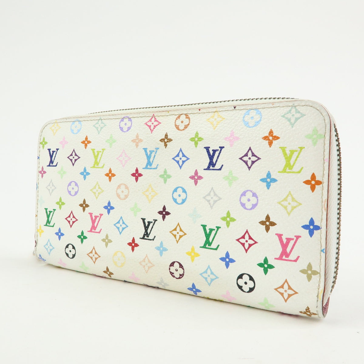 Louis Vuitton Zippy Monogram Multicolor, White, Canvas, Wallet