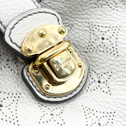 Louis Vuitton L Hobo Mahina Leather, Beige, Leather, Shoulder Bag