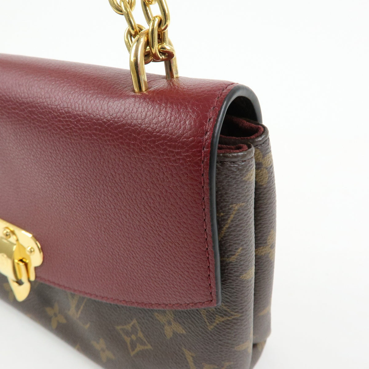 Louis Vuitton Saint Placide Monogram Canvas and Leather, Brown, Canvas, Handbag