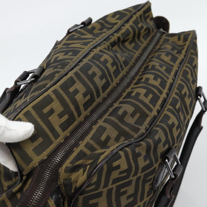 Fendi Vintage Zip Tote Zucca Canvas, Khaki, Canvas, Tote Bag