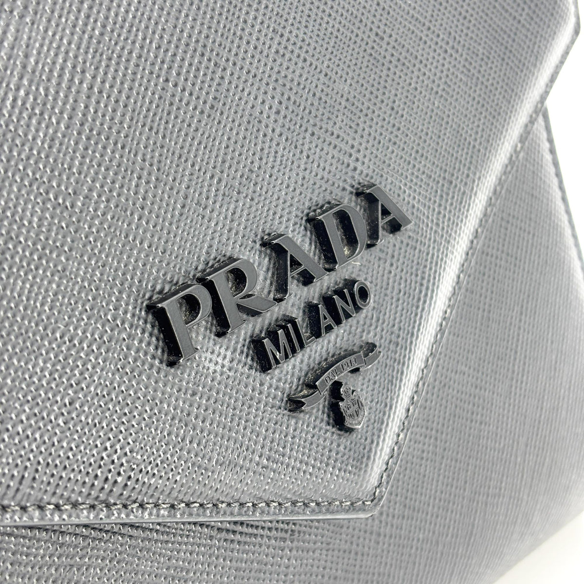 Prada Monochrome Saffiano Leather, Navy, Leather, Tote Bag
