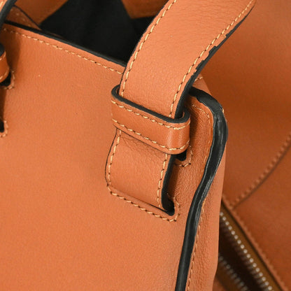 Loewe Hammock Leather, Brown, Leather, Handbag