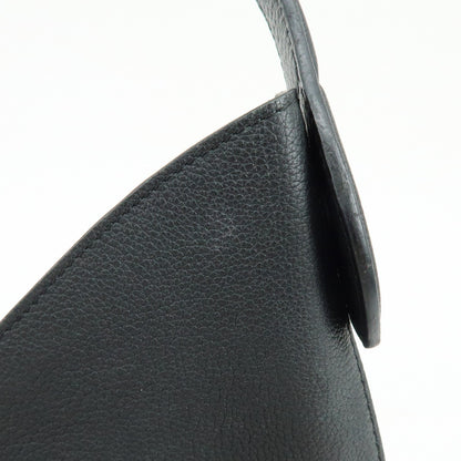 Louis Vuitton Lockme Hobo Leather, Black, Leather, Shoulder Bag