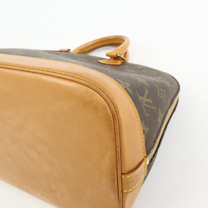 Louis Vuitton Alma Monogram Canvas, Brown, Canvas, Handbag