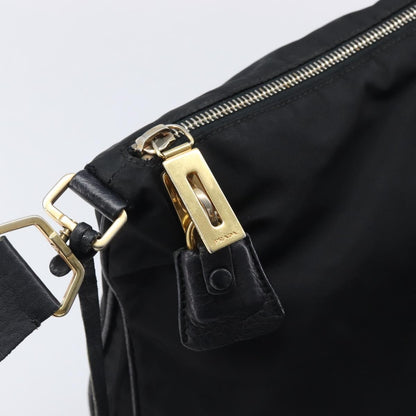 Prada Shoulder Tessuto, Black, Nylon, Shoulder Bag