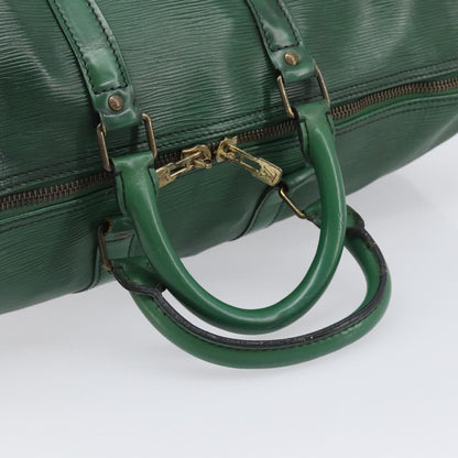 Louis Vuitton Keepall Epi Leather, Green, Leather, Travel Bag