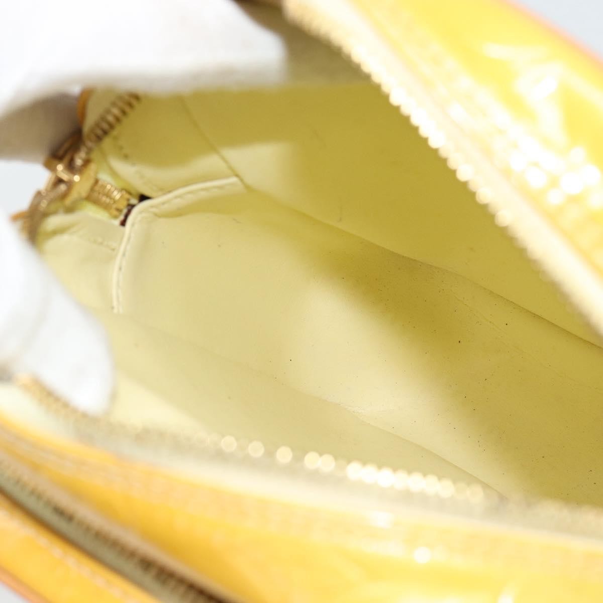 Louis Vuitton Wooster Monogram Vernis, Yellow, Patent Leather, Handbag