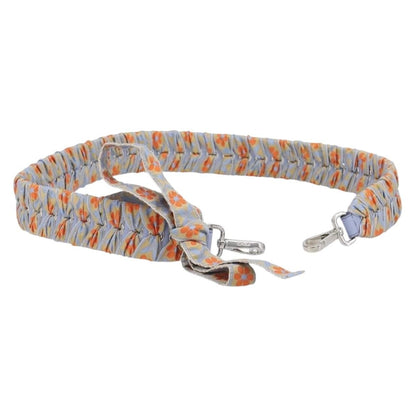 Fendi Bow Mini Strap You Short Shoulder Strap Leather with Ribbon Whipstitch, Blue, Leather, Straps