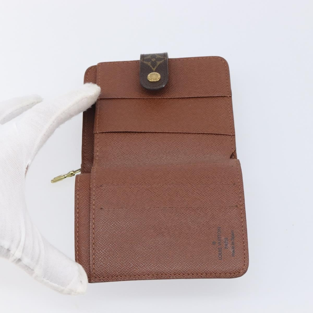 Louis Vuitton Compact Zippe Monogram Canvas, Brown, Canvas, Wallet