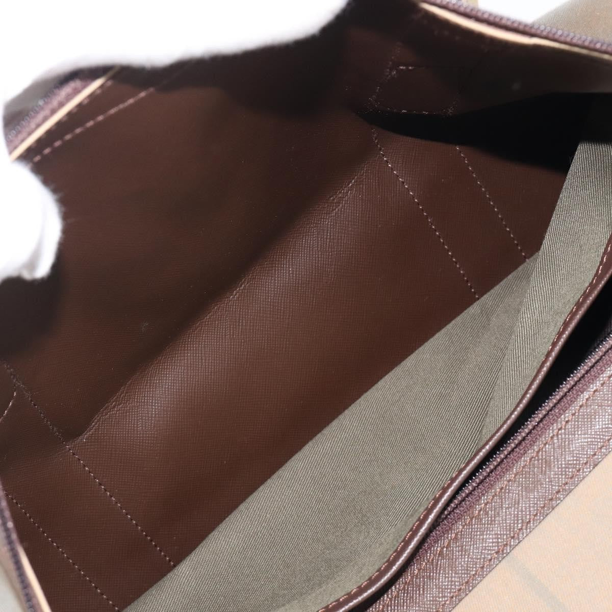 Burberry Nova check boston Canvas, Beige, Canvas, Handbag